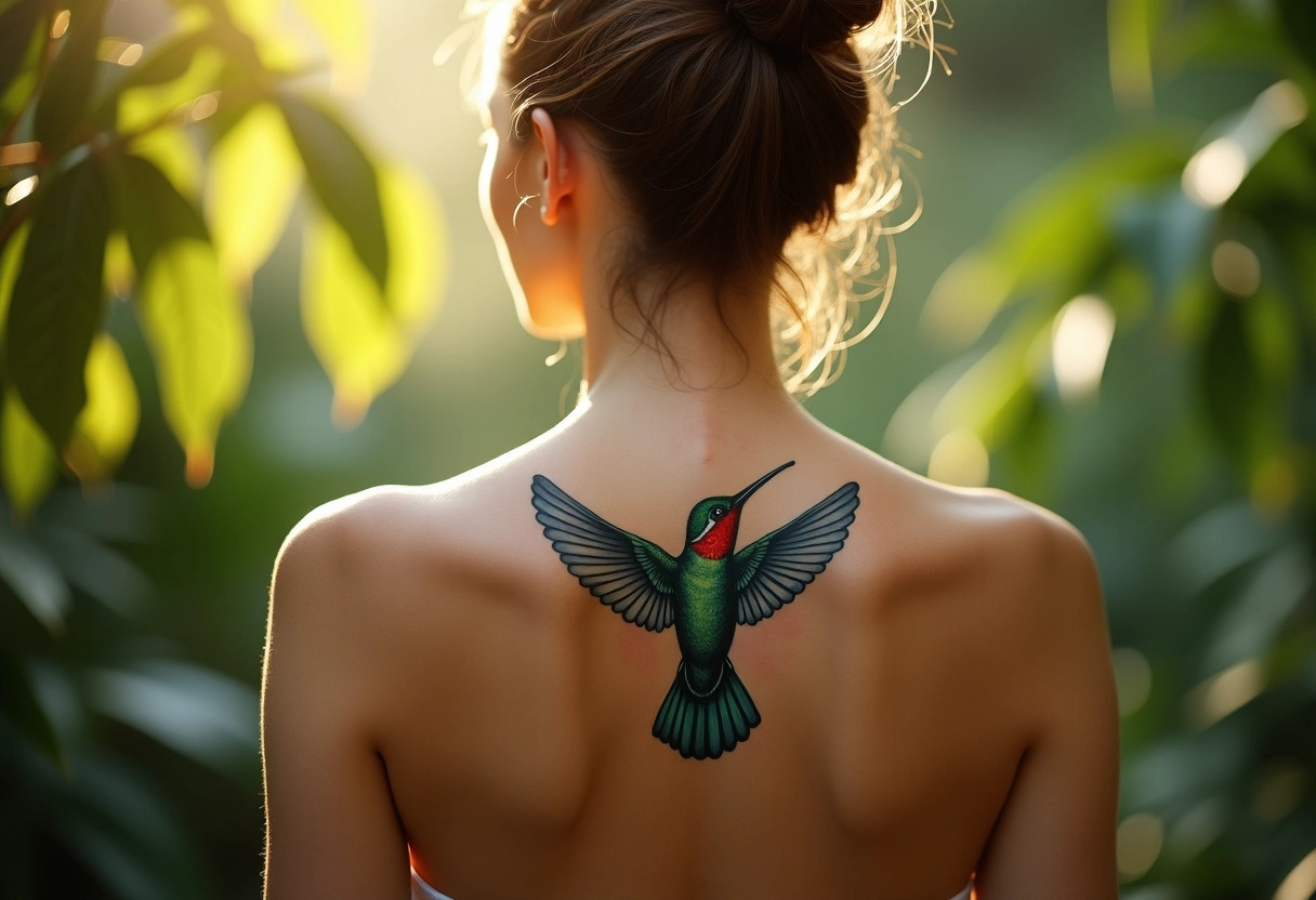 tatouage colibri